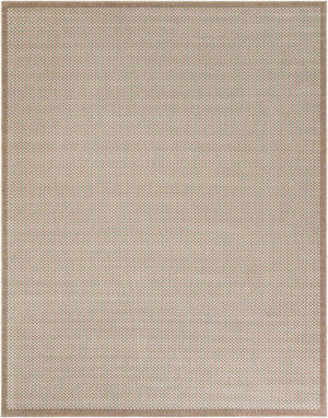 Beige 7' 10 x 10' Outdoor Border Rectangle Area Rug Weather Resistant for Patio, Deck, Terrace, Balcony, Porch 100% Polypropylene Classic Bordered Carpet for Sale at Rug Engine