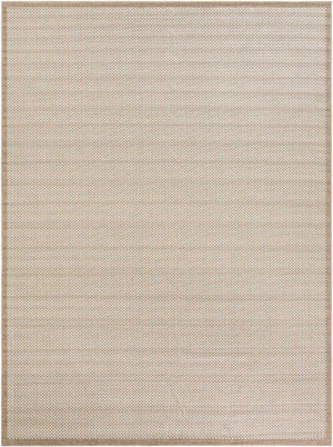 Beige 9' x 12' Outdoor Border Rectangle Area Rug Weather Resistant for Patio, Deck, Terrace, Balcony, Porch 100% Polypropylene Classic Bordered Carpet for Sale at Rug Engine