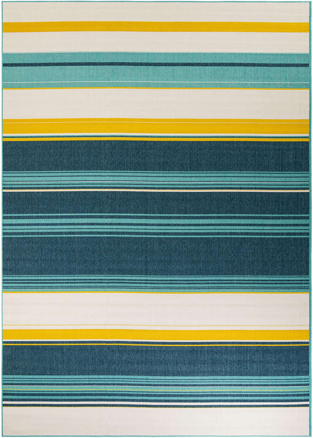 Multicolor 10' x 14' 1 Outdoor Border Rectangle Area Rug Weather Resistant for Patio, Deck, Terrace, Balcony, Porch 100% Polypropylene Classic Bordered Carpet for Sale at Rug Engine