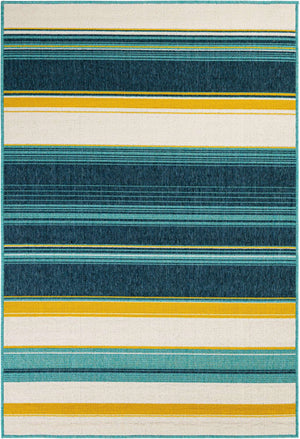 Multicolor 4' 1 x 6' 1 Outdoor Border Rectangle Area Rug Weather Resistant for Patio, Deck, Terrace, Balcony, Porch 100% Polypropylene Classic Bordered Carpet for Sale at Rug Engine
