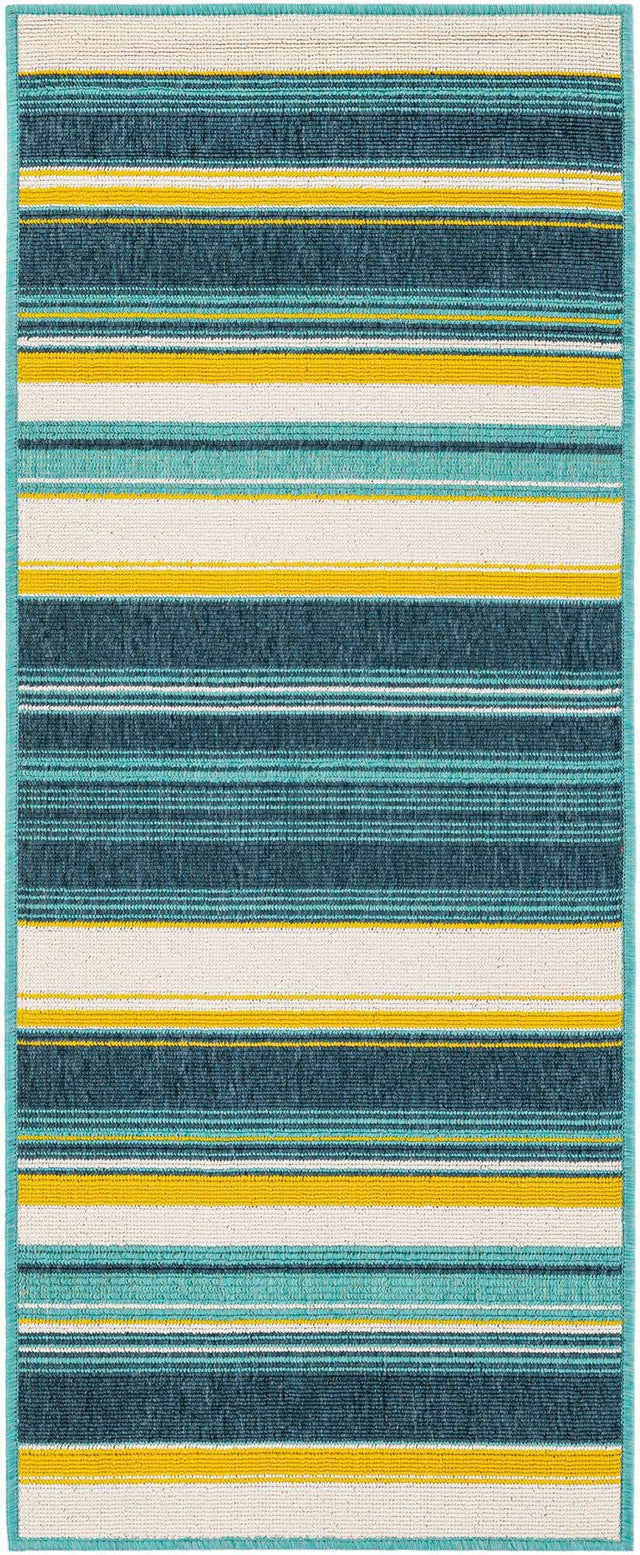 Multicolor 2' x 5' 1 Outdoor Border Runner Area Rug Weather Resistant for Patio, Deck, Terrace, Balcony, Porch 100% Polypropylene Classic Bordered Carpet for Sale at Rug Engine