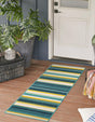 Multicolor 2' 7 x 10' Outdoor Border Runner Area Rug Weather Resistant for Patio, Deck, Terrace, Balcony, Porch 100% Polypropylene Classic Bordered Carpet for Sale at Rug Engine
