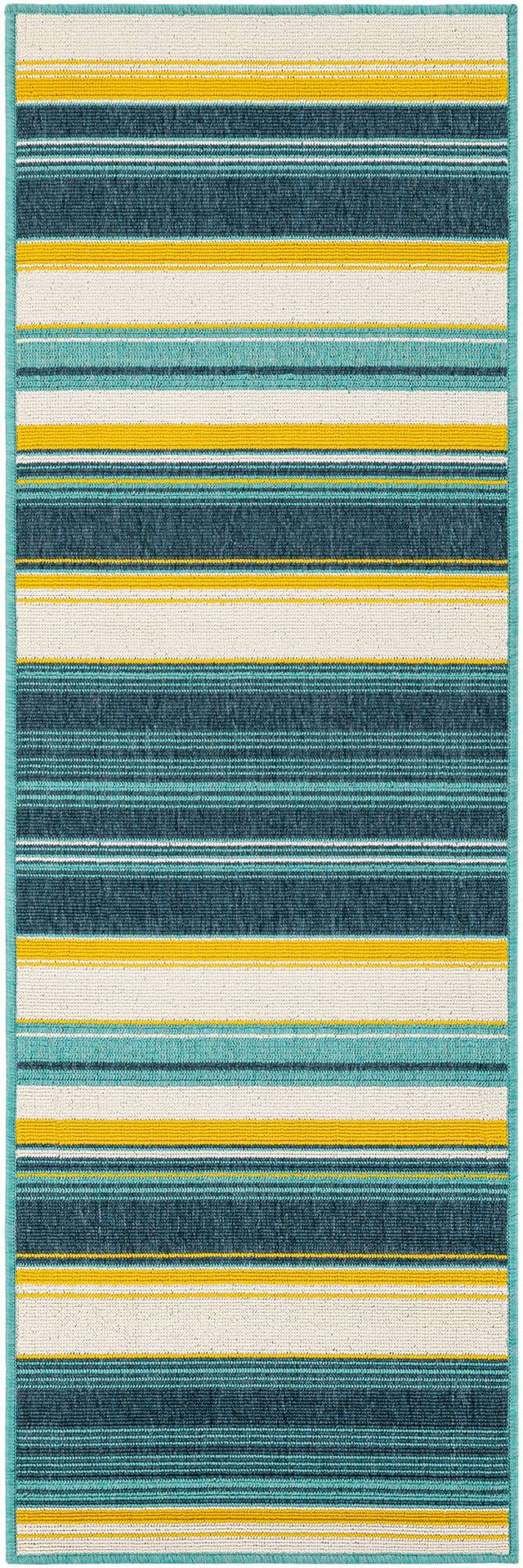 Multicolor 2' x 6' 1 Outdoor Border Runner Area Rug Weather Resistant for Patio, Deck, Terrace, Balcony, Porch 100% Polypropylene Classic Bordered Carpet for Sale at Rug Engine