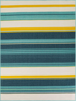 Multicolor 9' x 12' Outdoor Border Rectangle Area Rug Weather Resistant for Patio, Deck, Terrace, Balcony, Porch 100% Polypropylene Classic Bordered Carpet for Sale at Rug Engine