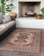 Multicolor 4' 1 x 6' 1 Outdoor Traditional Rectangle Area Rug Weather Resistant for Patio, Deck, Terrace, Balcony, Porch Classical Design Outside Carpet for Sale at Rug Engine
