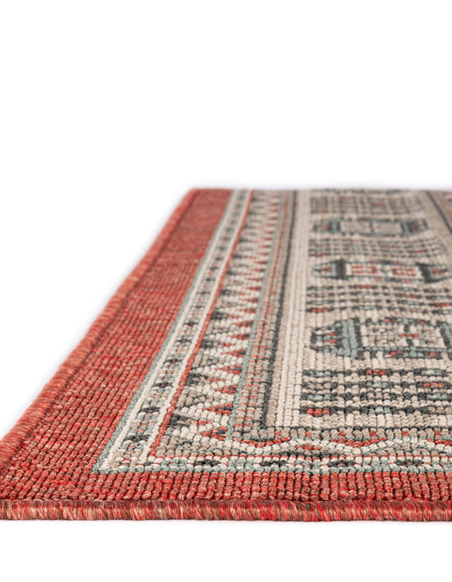 Multicolor 9' x 12' Outdoor Traditional Rectangle Area Rug Weather Resistant for Patio, Deck, Terrace, Balcony, Porch Classical Design Outside Carpet for Sale at Rug Engine