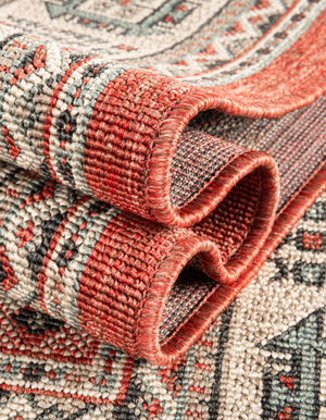 Multicolor 9' x 12' Outdoor Traditional Rectangle Area Rug Weather Resistant for Patio, Deck, Terrace, Balcony, Porch Classical Design Outside Carpet for Sale at Rug Engine