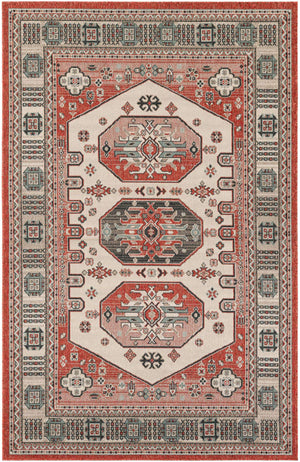 Multicolor 5' 1 x 8' Outdoor Traditional Rectangle Area Rug Weather Resistant for Patio, Deck, Terrace, Balcony, Porch Classical Design Outside Carpet for Sale at Rug Engine