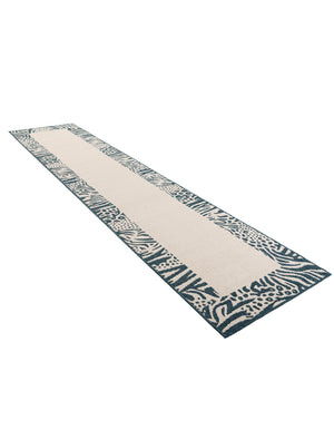 Ivory 2' 7 x 12' Outdoor Safari Runner Area Rug Weather Resistant for Patio, Deck, Terrace, Balcony, Porch Animal Print Wildlife Nature Carpet for Sale at Rug Engine