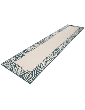 Ivory 2' 7 x 12' Outdoor Safari Runner Area Rug Weather Resistant for Patio, Deck, Terrace, Balcony, Porch Animal Print Wildlife Nature Carpet for Sale at Rug Engine