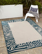 Ivory 10' x 14' 1 Outdoor Safari Rectangle Area Rug Weather Resistant for Patio, Deck, Terrace, Balcony, Porch Animal Print Wildlife Nature Carpet for Sale at Rug Engine