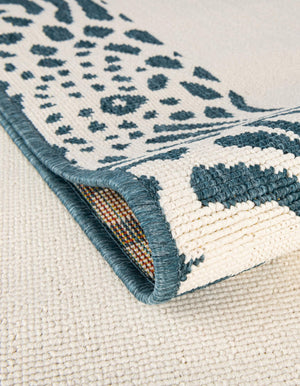 Ivory 2' 7 x 12' Outdoor Safari Runner Area Rug Weather Resistant for Patio, Deck, Terrace, Balcony, Porch Animal Print Wildlife Nature Carpet for Sale at Rug Engine