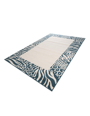 Ivory 6' 1 x 9' Outdoor Safari Rectangle Area Rug Weather Resistant for Patio, Deck, Terrace, Balcony, Porch Animal Print Wildlife Nature Carpet for Sale at Rug Engine