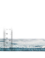 Navy Blue and Ivory 10' x 14' 1 Outdoor Safari Rectangle Area Rug Weather Resistant for Patio, Deck, Terrace, Balcony, Porch Animal Print Wildlife Nature Carpet for Sale at Rug Engine