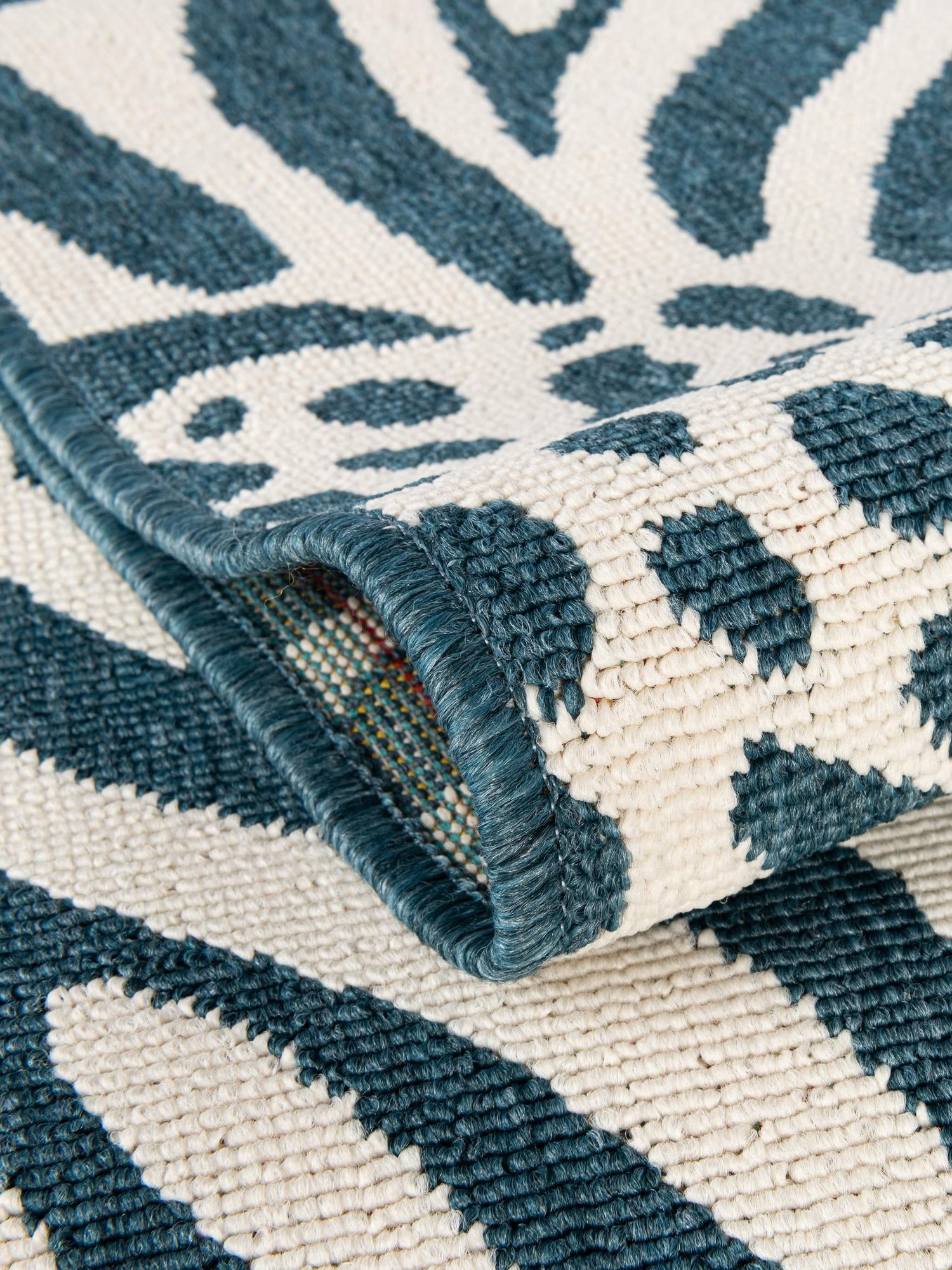 Navy Blue and Ivory 10' x 14' 1 Outdoor Safari Rectangle Area Rug Weather Resistant for Patio, Deck, Terrace, Balcony, Porch Animal Print Wildlife Nature Carpet for Sale at Rug Engine