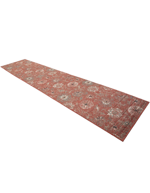 Terracotta 2' 7 x 12' Outdoor Botanical Runner Area Rug Weather Resistant for Patio, Deck, Terrace, Balcony, Porch Polypropylene Garden Floral Tropical Carpet for Sale at Rug Engine