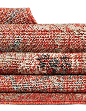Terracotta 7' 10 x 10' Outdoor Botanical Rectangle Area Rug Weather Resistant for Patio, Deck, Terrace, Balcony, Porch Polypropylene Garden Floral Tropical Carpet for Sale at Rug Engine