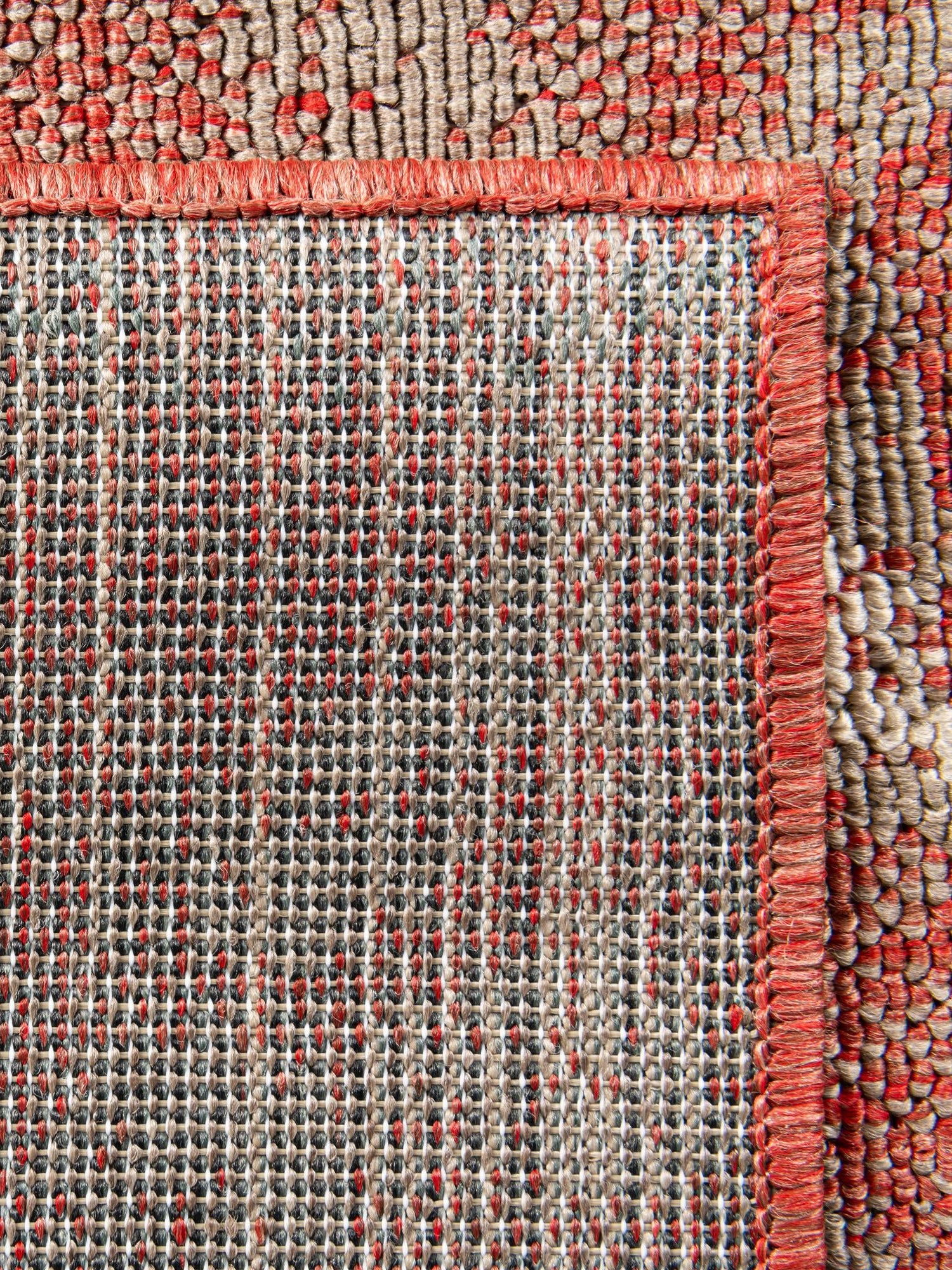 Terracotta 2' 7 x 12' Outdoor Botanical Runner Area Rug Weather Resistant for Patio, Deck, Terrace, Balcony, Porch Polypropylene Garden Floral Tropical Carpet for Sale at Rug Engine