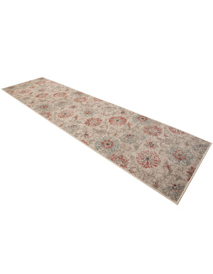 Beige 2' 7 x 10' Outdoor Botanical Runner Area Rug Weather Resistant for Patio, Deck, Terrace, Balcony, Porch Polypropylene Garden Floral Tropical Carpet for Sale at Rug Engine