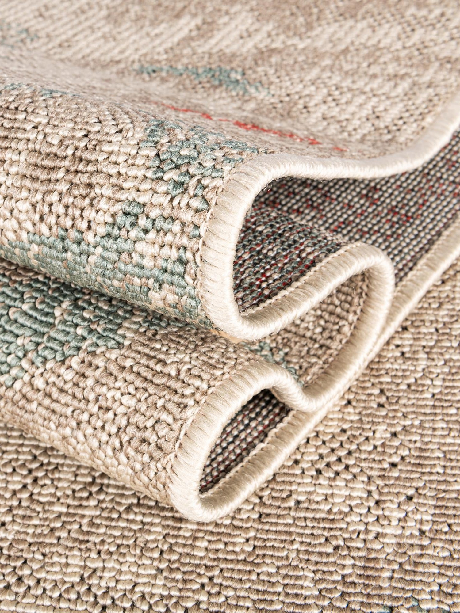 Beige 10' x 14' 2 Outdoor Botanical Rectangle Area Rug Weather Resistant for Patio, Deck, Terrace, Balcony, Porch Polypropylene Garden Floral Tropical Carpet for Sale at Rug Engine