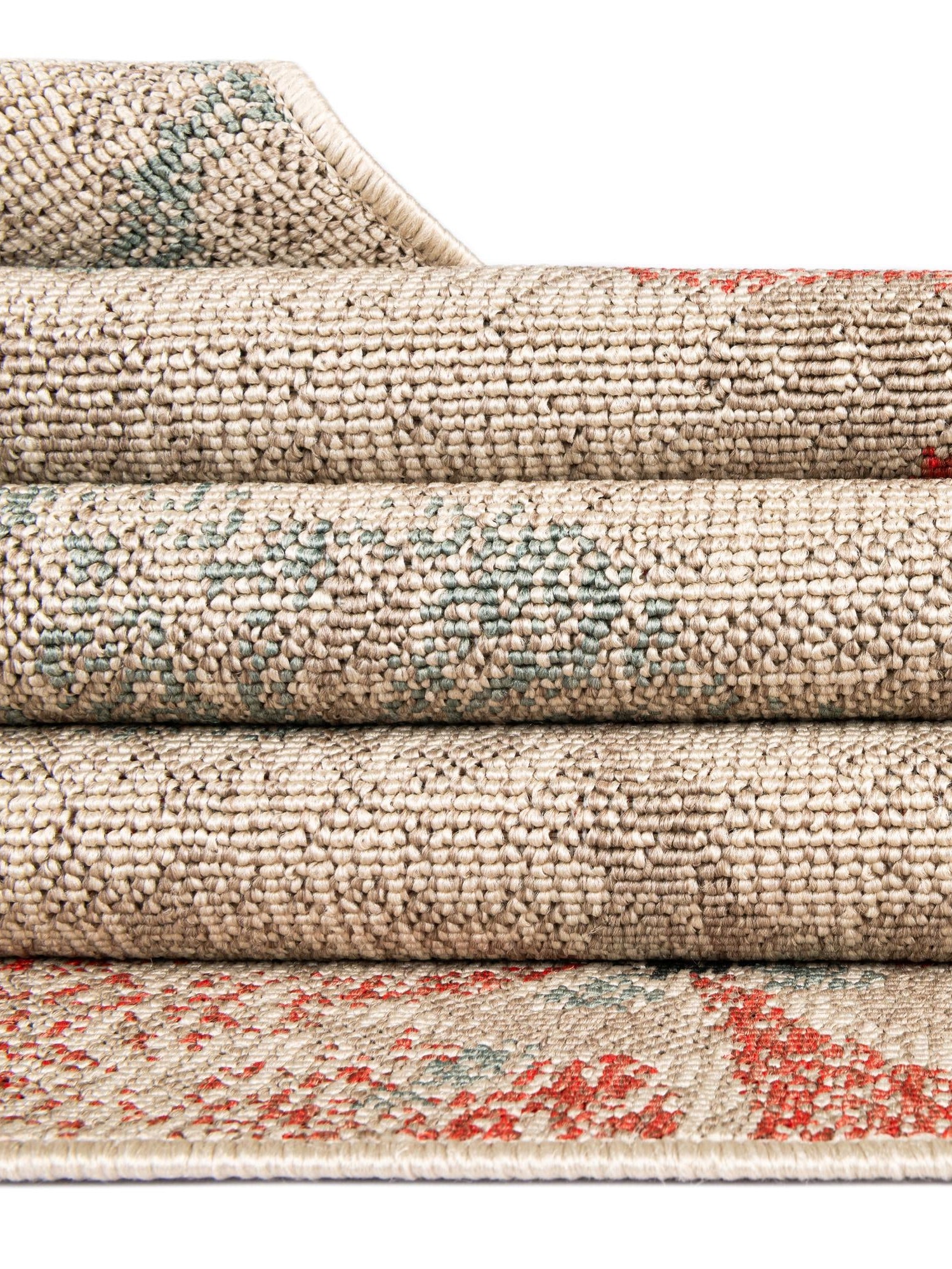 Beige 2' 7 x 10' Outdoor Botanical Runner Area Rug Weather Resistant for Patio, Deck, Terrace, Balcony, Porch Polypropylene Garden Floral Tropical Carpet for Sale at Rug Engine