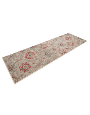 Beige 2' x 6' 1 Outdoor Botanical Runner Area Rug Weather Resistant for Patio, Deck, Terrace, Balcony, Porch Polypropylene Garden Floral Tropical Carpet for Sale at Rug Engine