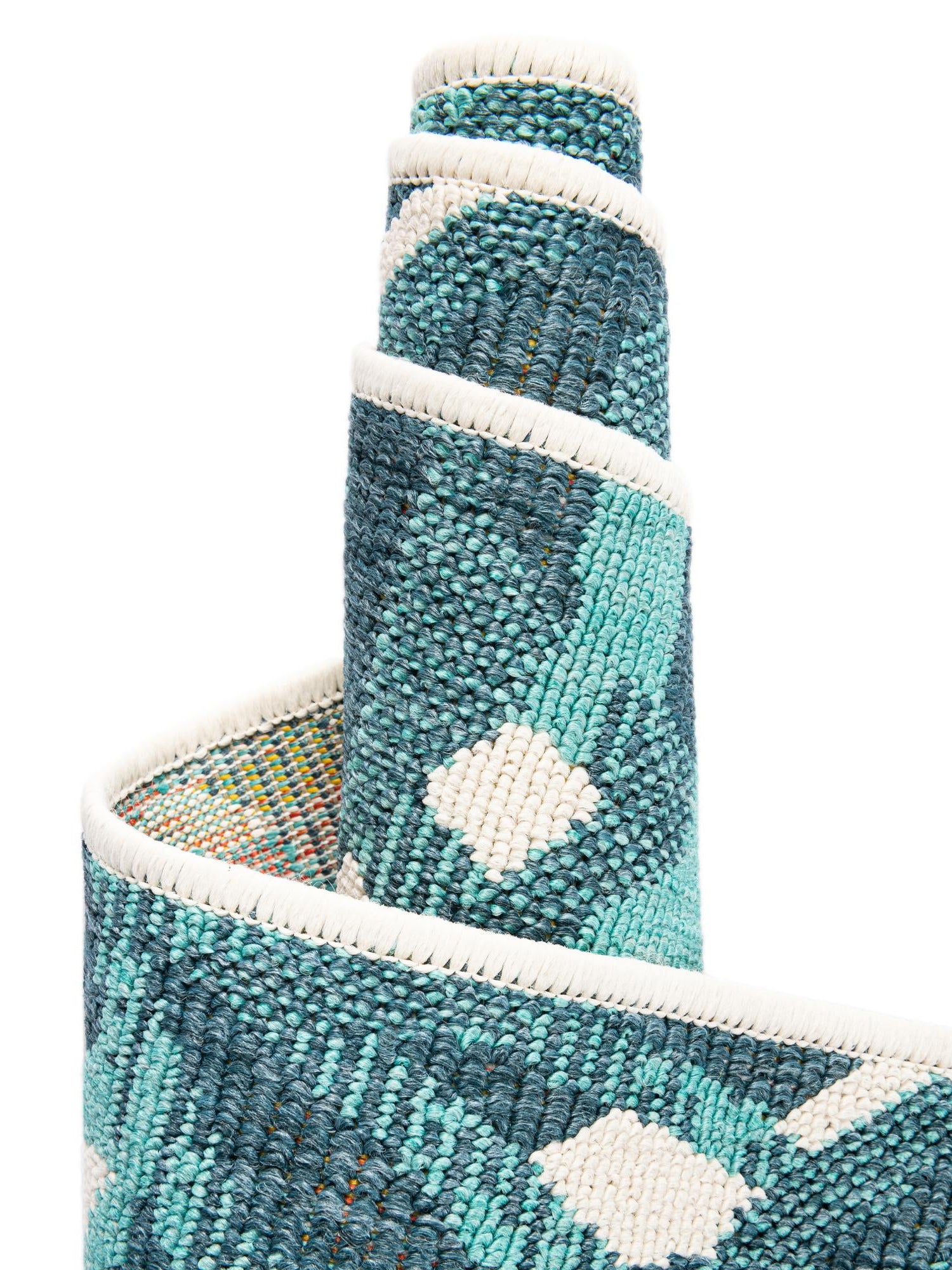 Teal blue 10' x 14' 2 Outdoor Botanical Rectangle Area Rug Weather Resistant for Patio, Deck, Terrace, Balcony, Porch Polypropylene Garden Floral Tropical Carpet for Sale at Rug Engine