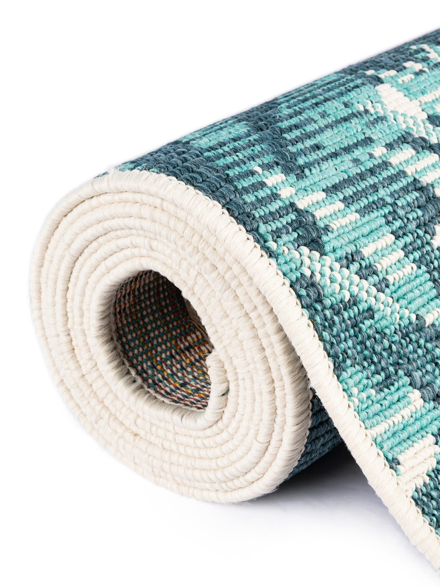 Teal blue 10' x 14' 2 Outdoor Botanical Rectangle Area Rug Weather Resistant for Patio, Deck, Terrace, Balcony, Porch Polypropylene Garden Floral Tropical Carpet for Sale at Rug Engine