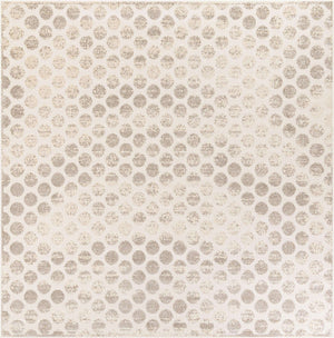 Beige and Ivory 10' x 10' Sabrina Soto Outdoor Square Area Rug Weather Resistant for Patio, Deck, Terrace, Balcony, Porch Durable Carpet for Exterior Home Design for Sale at Rug Engine