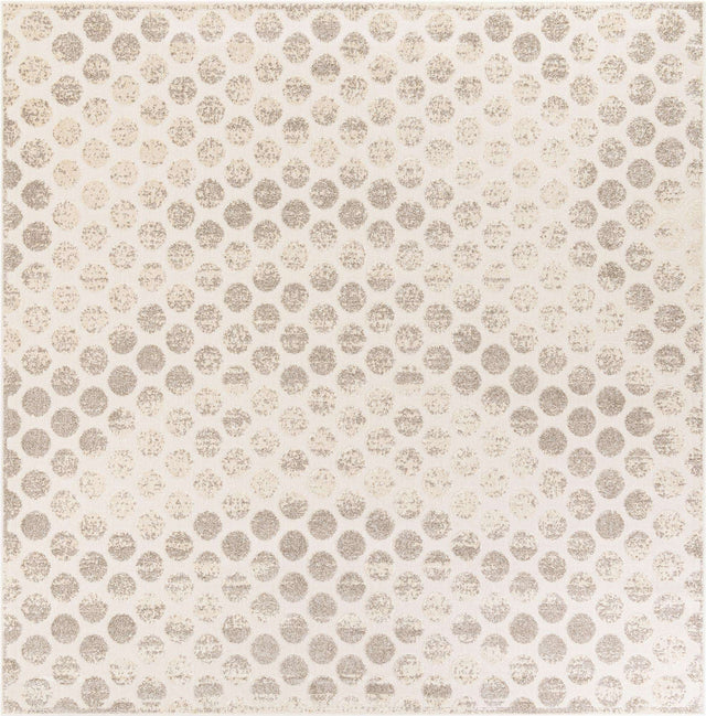 Beige and Ivory 10' x 10' Sabrina Soto Outdoor Square Area Rug Weather Resistant for Patio, Deck, Terrace, Balcony, Porch Durable Carpet for Exterior Home Design for Sale at Rug Engine