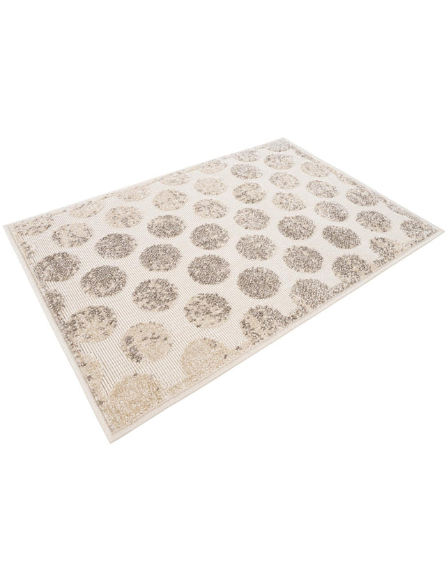 Beige and Ivory 2' x 3' 1 Sabrina Soto Outdoor Rectangle Area Rug Weather Resistant for Patio, Deck, Terrace, Balcony, Porch Durable Carpet for Exterior Home Design for Sale at Rug Engine