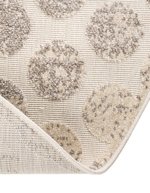 Beige and Ivory 10' x 10' Sabrina Soto Outdoor Round Area Rug Weather Resistant for Patio, Deck, Terrace, Balcony, Porch Durable Carpet for Exterior Home Design for Sale at Rug Engine