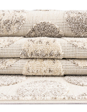 Beige and Ivory 2' x 3' 1 Sabrina Soto Outdoor Rectangle Area Rug Weather Resistant for Patio, Deck, Terrace, Balcony, Porch Durable Carpet for Exterior Home Design for Sale at Rug Engine