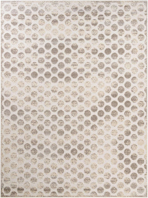 Beige and Ivory 9' x 12' Sabrina Soto Outdoor Rectangle Area Rug Weather Resistant for Patio, Deck, Terrace, Balcony, Porch Durable Carpet for Exterior Home Design for Sale at Rug Engine