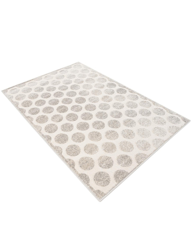 Gray 4' 1 x 6' 1 Sabrina Soto Outdoor Rectangle Area Rug Weather Resistant for Patio, Deck, Terrace, Balcony, Porch Durable Carpet for Exterior Home Design for Sale at Rug Engine