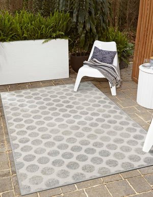 Gray 5' 1 x 8' Sabrina Soto Outdoor Rectangle Area Rug Weather Resistant for Patio, Deck, Terrace, Balcony, Porch Durable Carpet for Exterior Home Design for Sale at Rug Engine