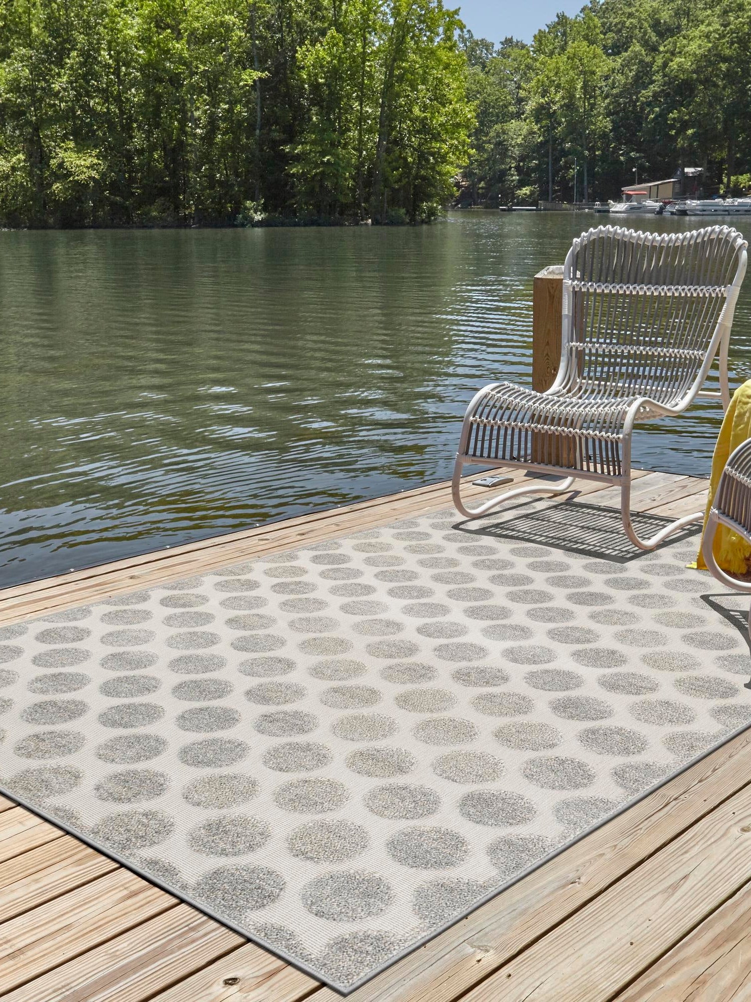 Gray 9' x 12' Sabrina Soto Outdoor Rectangle Area Rug Weather Resistant for Patio, Deck, Terrace, Balcony, Porch Durable Carpet for Exterior Home Design for Sale at Rug Engine