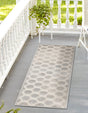 Gray 2' x 6' 1 Sabrina Soto Outdoor Runner Area Rug Weather Resistant for Patio, Deck, Terrace, Balcony, Porch Durable Carpet for Exterior Home Design for Sale at Rug Engine