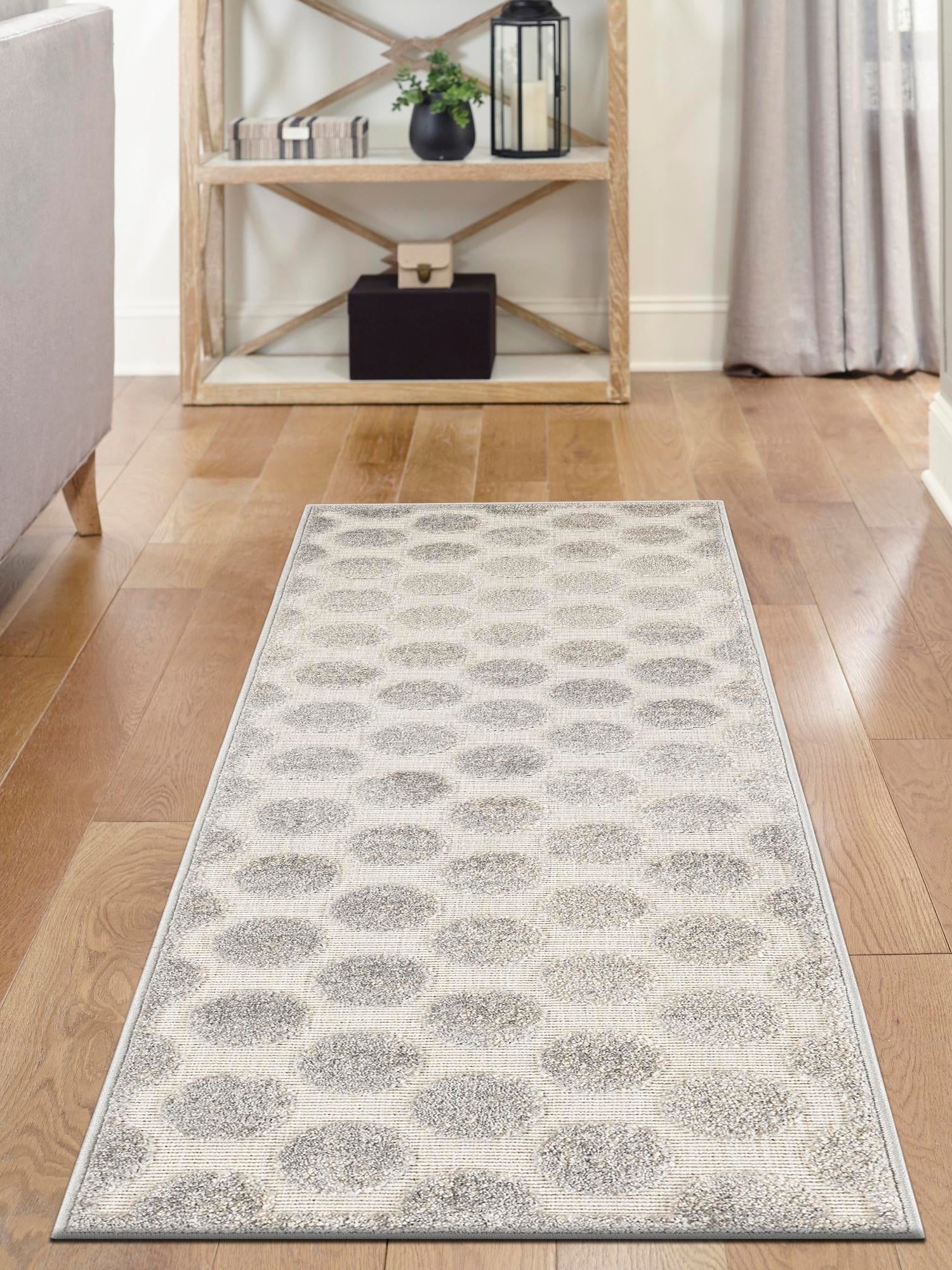 Gray 2' x 6' 1 Sabrina Soto Outdoor Runner Area Rug Weather Resistant for Patio, Deck, Terrace, Balcony, Porch Durable Carpet for Exterior Home Design for Sale at Rug Engine