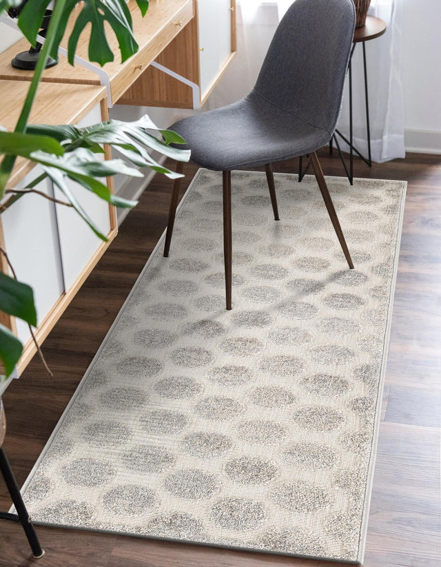 Gray 2' 7 x 12' Sabrina Soto Outdoor Runner Area Rug Weather Resistant for Patio, Deck, Terrace, Balcony, Porch Durable Carpet for Exterior Home Design for Sale at Rug Engine