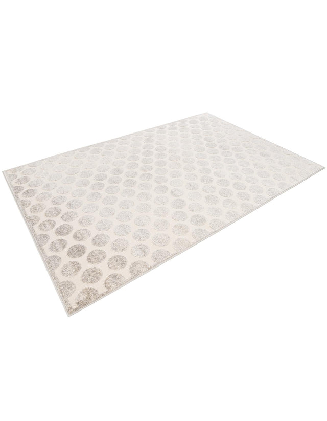 Gray 6' 1 x 9' Sabrina Soto Outdoor Rectangle Area Rug Weather Resistant for Patio, Deck, Terrace, Balcony, Porch Durable Carpet for Exterior Home Design for Sale at Rug Engine