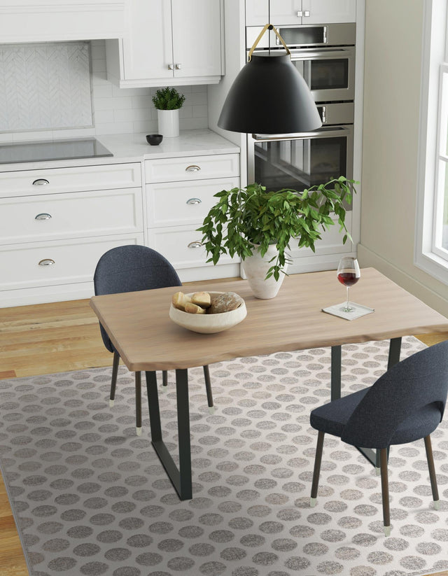 Gray 10' x 10' Sabrina Soto Outdoor Square Area Rug Weather Resistant for Patio, Deck, Terrace, Balcony, Porch Durable Carpet for Exterior Home Design for Sale at Rug Engine