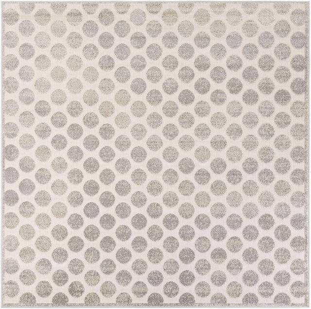Gray 7' 10 x 7' 10 Sabrina Soto Outdoor Square Area Rug Weather Resistant for Patio, Deck, Terrace, Balcony, Porch Durable Carpet for Exterior Home Design for Sale at Rug Engine