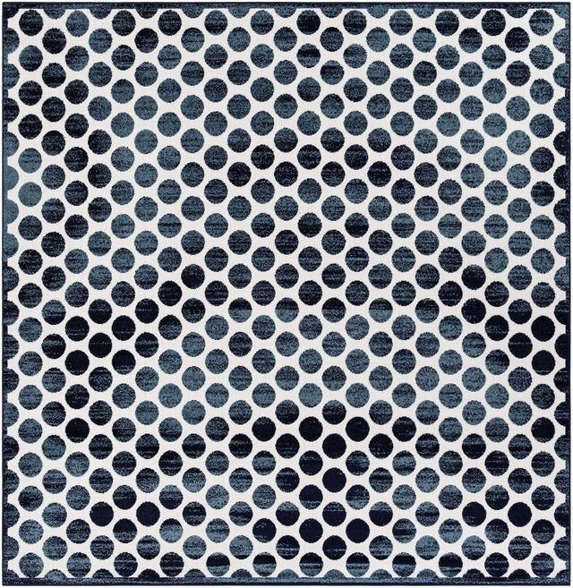 Navy Blue 10' x 10' Sabrina Soto Outdoor Square Area Rug Weather Resistant for Patio, Deck, Terrace, Balcony, Porch Durable Carpet for Exterior Home Design for Sale at Rug Engine