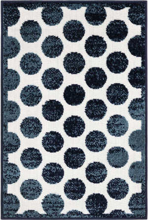 Navy Blue 2' x 3' 1 Sabrina Soto Outdoor Rectangle Area Rug Weather Resistant for Patio, Deck, Terrace, Balcony, Porch Durable Carpet for Exterior Home Design for Sale at Rug Engine