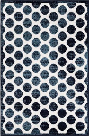 Navy Blue 4' 1 x 6' 1 Sabrina Soto Outdoor Rectangle Area Rug Weather Resistant for Patio, Deck, Terrace, Balcony, Porch Durable Carpet for Exterior Home Design for Sale at Rug Engine