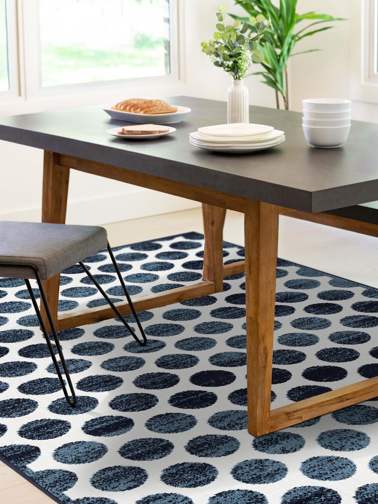Navy Blue 10' x 14' 1 Sabrina Soto Outdoor Rectangle Area Rug Weather Resistant for Patio, Deck, Terrace, Balcony, Porch Durable Carpet for Exterior Home Design for Sale at Rug Engine