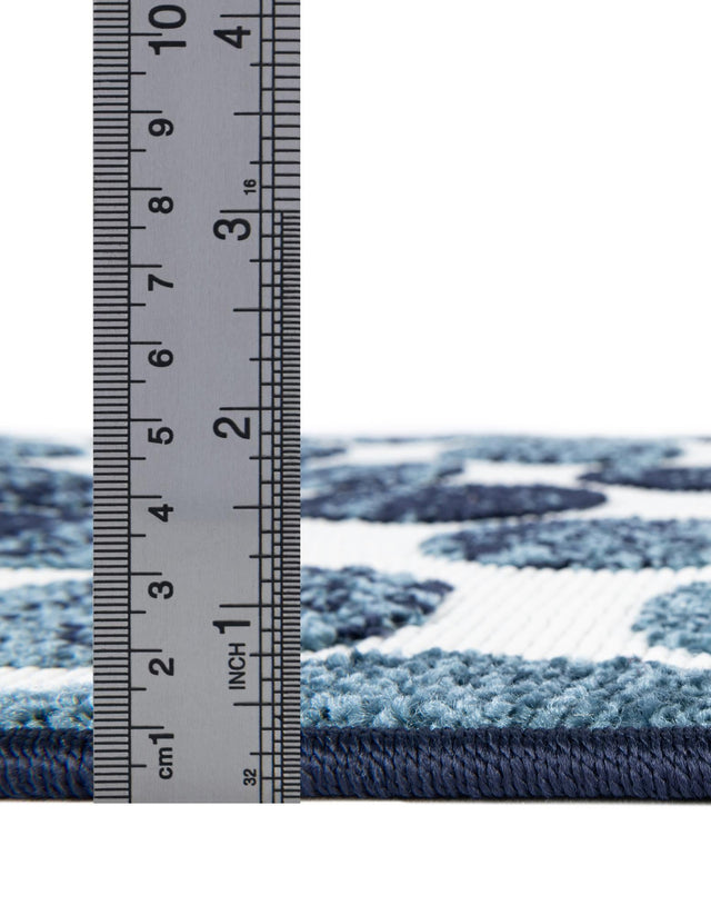 Navy Blue 9' x 12' Sabrina Soto Outdoor Rectangle Area Rug Weather Resistant for Patio, Deck, Terrace, Balcony, Porch Durable Carpet for Exterior Home Design for Sale at Rug Engine