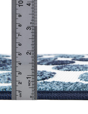 Navy Blue 5' 1 x 8' Sabrina Soto Outdoor Rectangle Area Rug Weather Resistant for Patio, Deck, Terrace, Balcony, Porch Durable Carpet for Exterior Home Design for Sale at Rug Engine