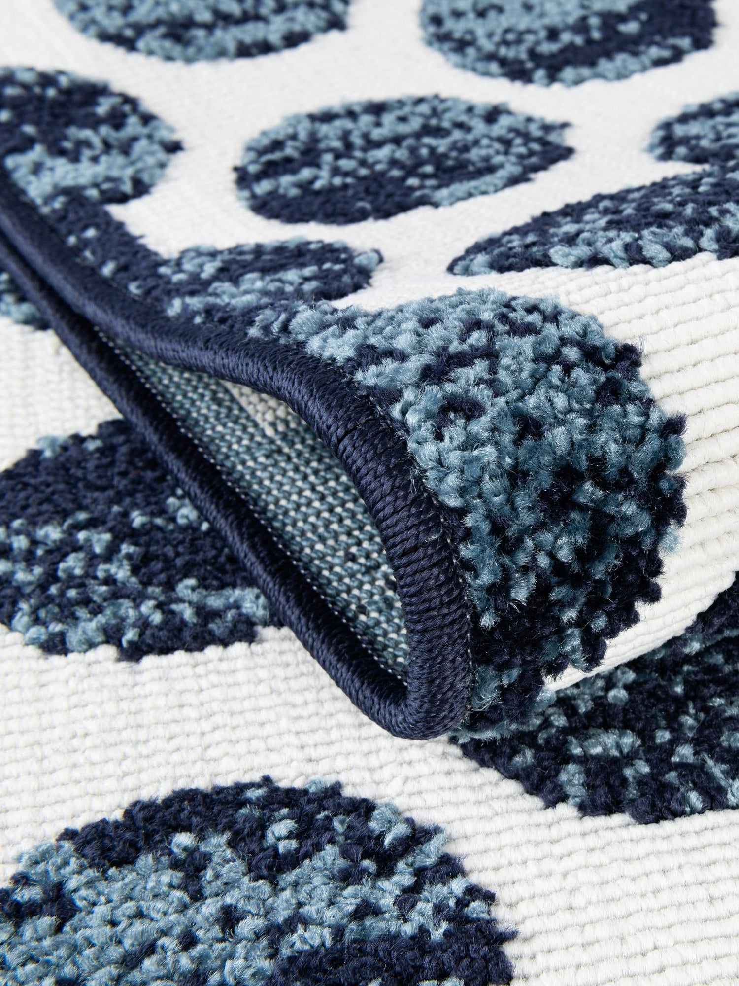 Navy Blue 5' 1 x 8' Sabrina Soto Outdoor Rectangle Area Rug Weather Resistant for Patio, Deck, Terrace, Balcony, Porch Durable Carpet for Exterior Home Design for Sale at Rug Engine